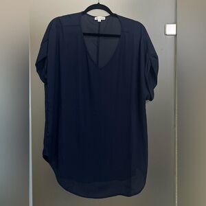 Zenana Outfitters Navy Blouse